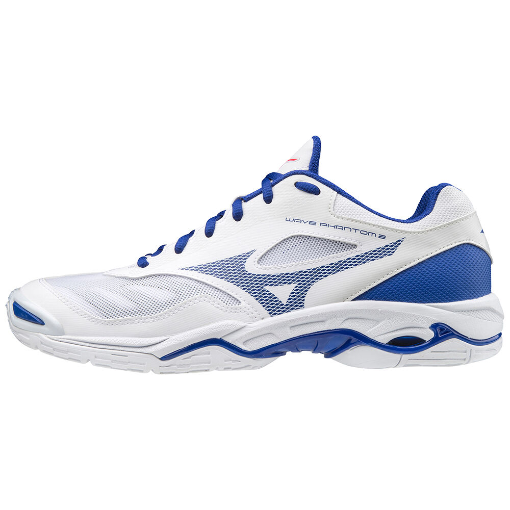 Mizuno Men's Wave Phantom 2 Handball Shoes White/Blue/Pink (X1GA206019-ZOJ)